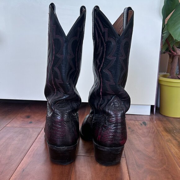 Men's Lucchese Vintage Cowboy Boots Size 9.5 - Picture 3 of 4